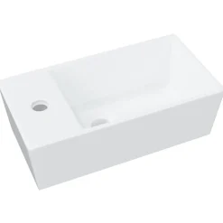 vidaXL Wasbak 48x25x15 cm keramiek wit