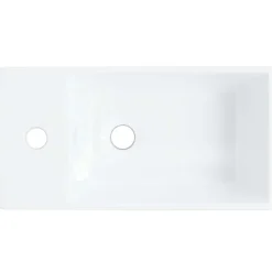 vidaXL Wasbak 48x25x15 cm keramiek wit