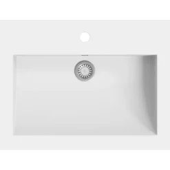 vidaXL Wasbak 600x450x120 mm graniet wit