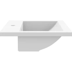 vidaXL Wasbak 600x450x120 mm graniet wit