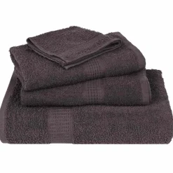 vidaXL Washandjes FROGN 2 st 15x21 cm 360 g/m² antraciet