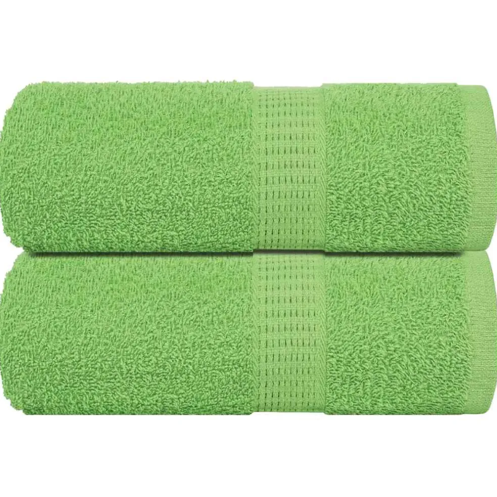vidaXL Washandjes FROGN 2 st 30x30 cm 360 g/m² appelgroen