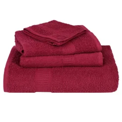 vidaXL Washandjes FROGN 2 st 30x30 cm 360 g/m² bordeaux