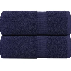 vidaXL Washandjes FROGN 2 st 30x30 cm 360 g/m² marineblauw