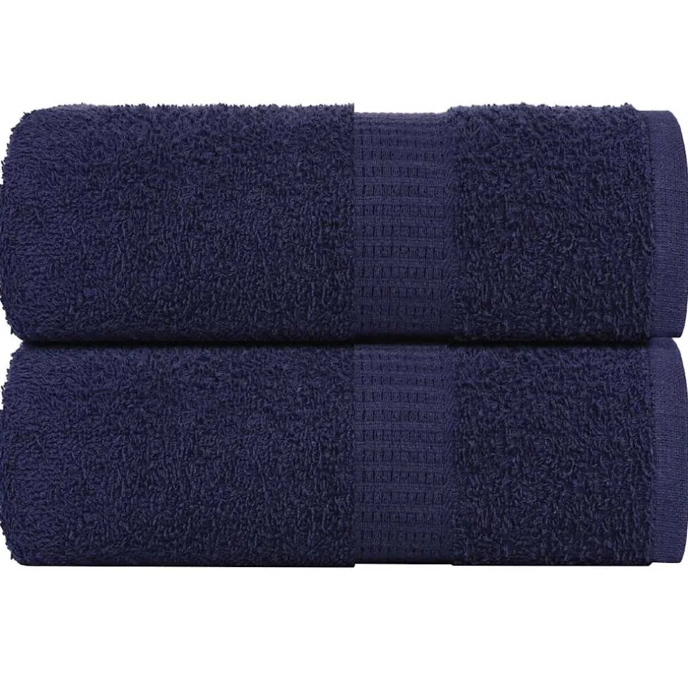 vidaXL Washandjes FROGN 2 st 30x30 cm 360 g/m² marineblauw