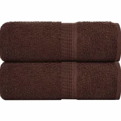 vidaXL Washandjes FROGN 2 st 30x30 cm 360 g/m² bruin