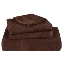 vidaXL Washandjes FROGN 2 st 30x30 cm 360 g/m² bruin
