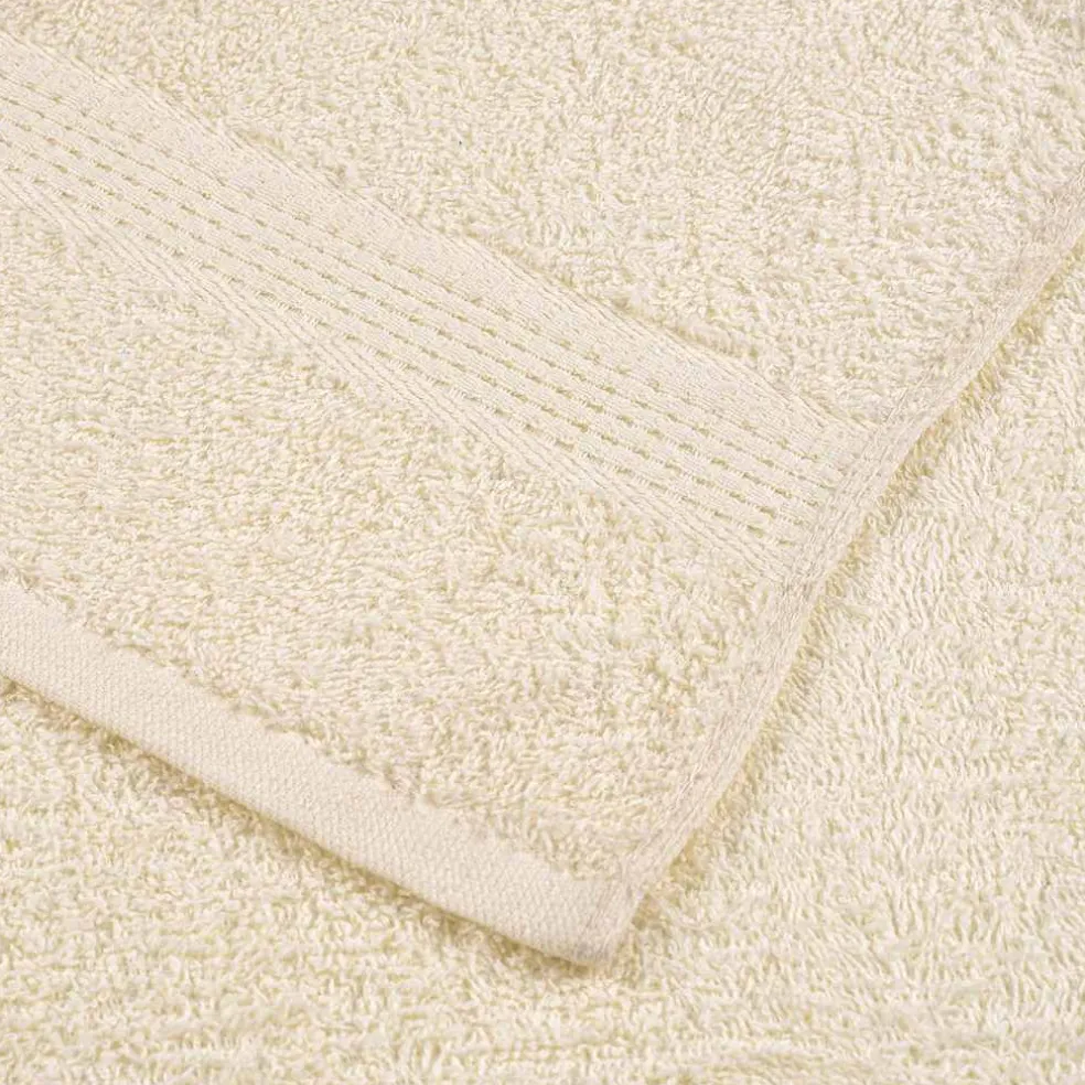 vidaXL Washandjes FROGN 2 st 30x30 cm 360 g/m² crème