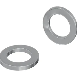 vidaXL Washers 2 st Zilver 10 x 10 x 1,2 mm Staal