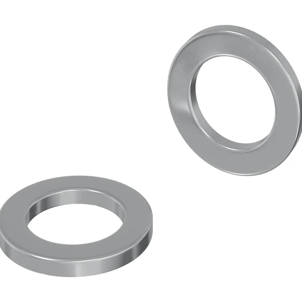 vidaXL Washers 2 st Zilver 10 x 10 x 1,2 mm Staal
