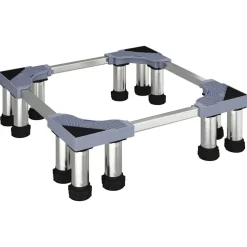 vidaXL Wasmachinebasis Grijs 67 x 67 x 21,5 cm Roestvrij staal