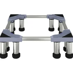 vidaXL Wasmachinebasis Grijs 67 x 67 x 21,5 cm Roestvrij staal