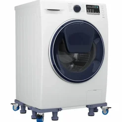 vidaXL Wasmachinebasis Grijs 67 x 67 x 12 cm Roestvrij staal