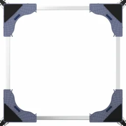 vidaXL Wasmachinebasis Grijs 66 x 66 x 12 cm Roestvrij staal