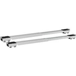 vidaXL Wasmachinebasis 2 st Zilver 72 x 5 x 4,5 cm Roestvrij staal