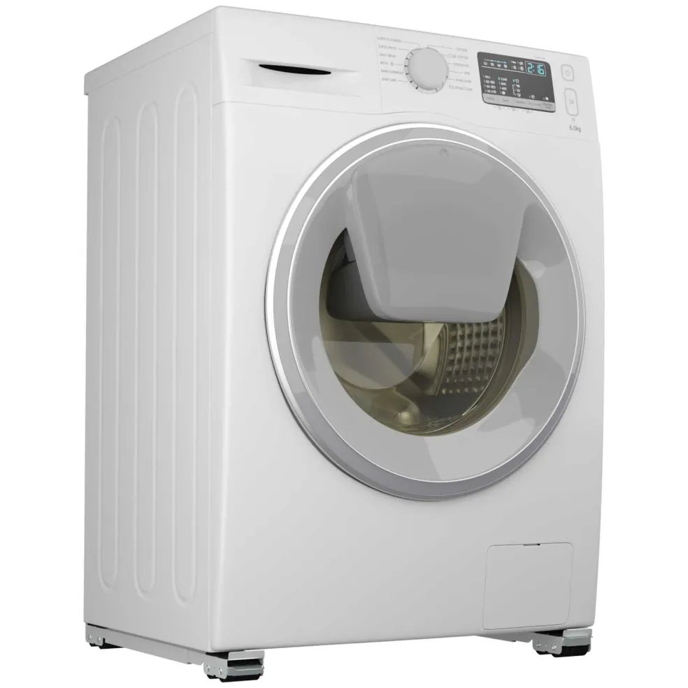 vidaXL Wasmachinebasis 2 st Zilver 72 x 5 x 4,5 cm Roestvrij staal