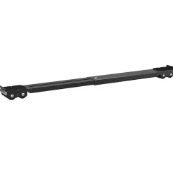 vidaXL Wasmachinebasis 2 st Zwart 72 x 5 x 4,5 cm Roestvrij staal