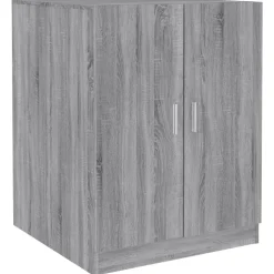 vidaXL Wasmachinekast bewekrt hout grijs sonoma eikenkleurig