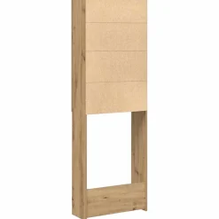 vidaXL Wasmachinekast 64x25,5x190 cm artisanaal eikenkleur