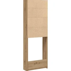 vidaXL Wasmachinekast 64x24x190 cm artisanaal eikenkleur