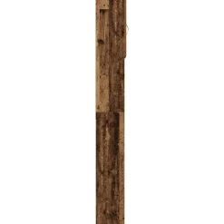 vidaXL Wasmachinekast 64x24x190 cm bewerkt hout oud houtkleurig