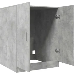 vidaXL Wasmachinekast 70,5x71,5x91,5 cm betongrijs