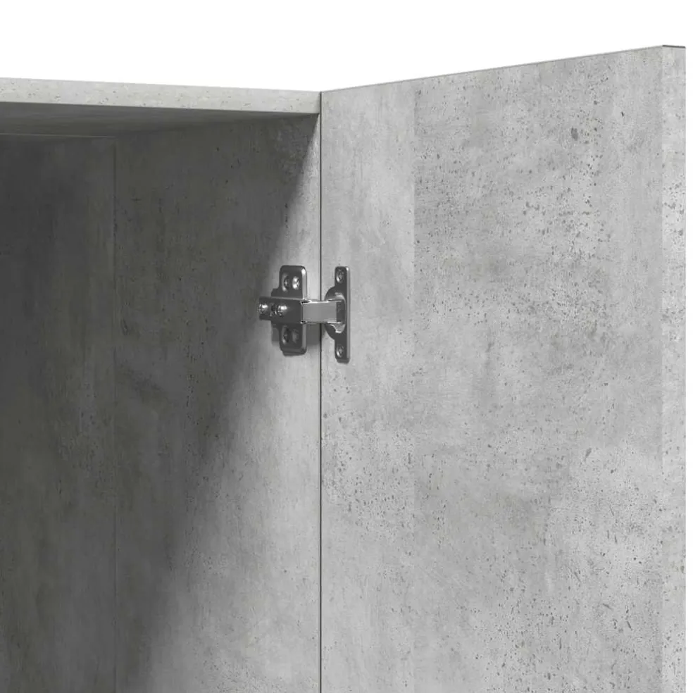 vidaXL Wasmachinekast 70,5x71,5x91,5 cm betongrijs