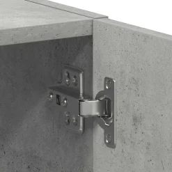 vidaXL Wasmachinekast 64x24x190 cm bewerkt hout betongrijs