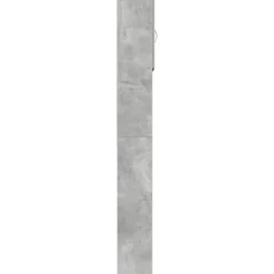 vidaXL Wasmachinekast 64x24x190 cm bewerkt hout betongrijs