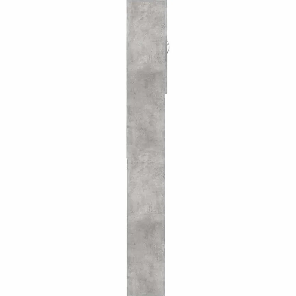 vidaXL Wasmachinekast 64x25,5x190 cm betongrijs