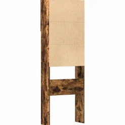 vidaXL Wasmachinekast 64x24x190 cm bewerkt hout gerookt eikenkleurig
