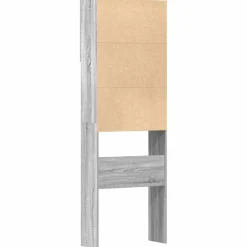 vidaXL Wasmachinekast 64x24x190 cm betongrijs