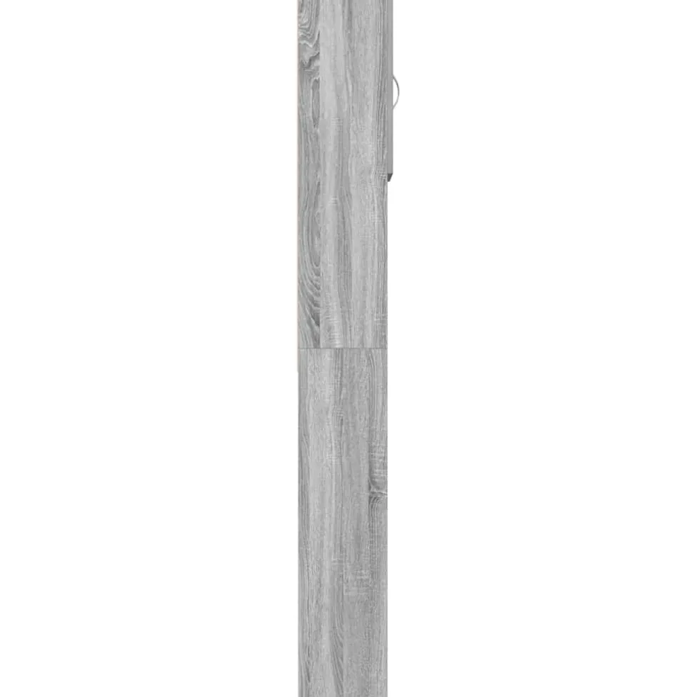 vidaXL Wasmachinekast 64x24x190 cm betongrijs