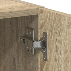 vidaXL Wasmachinekast 64x24x190 cm bewerkt hout en sonoma eikenkleurig
