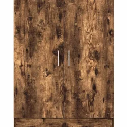 vidaXL Wasmachinekast 71x71,5x91,5 cm gerookt eikenkleurig