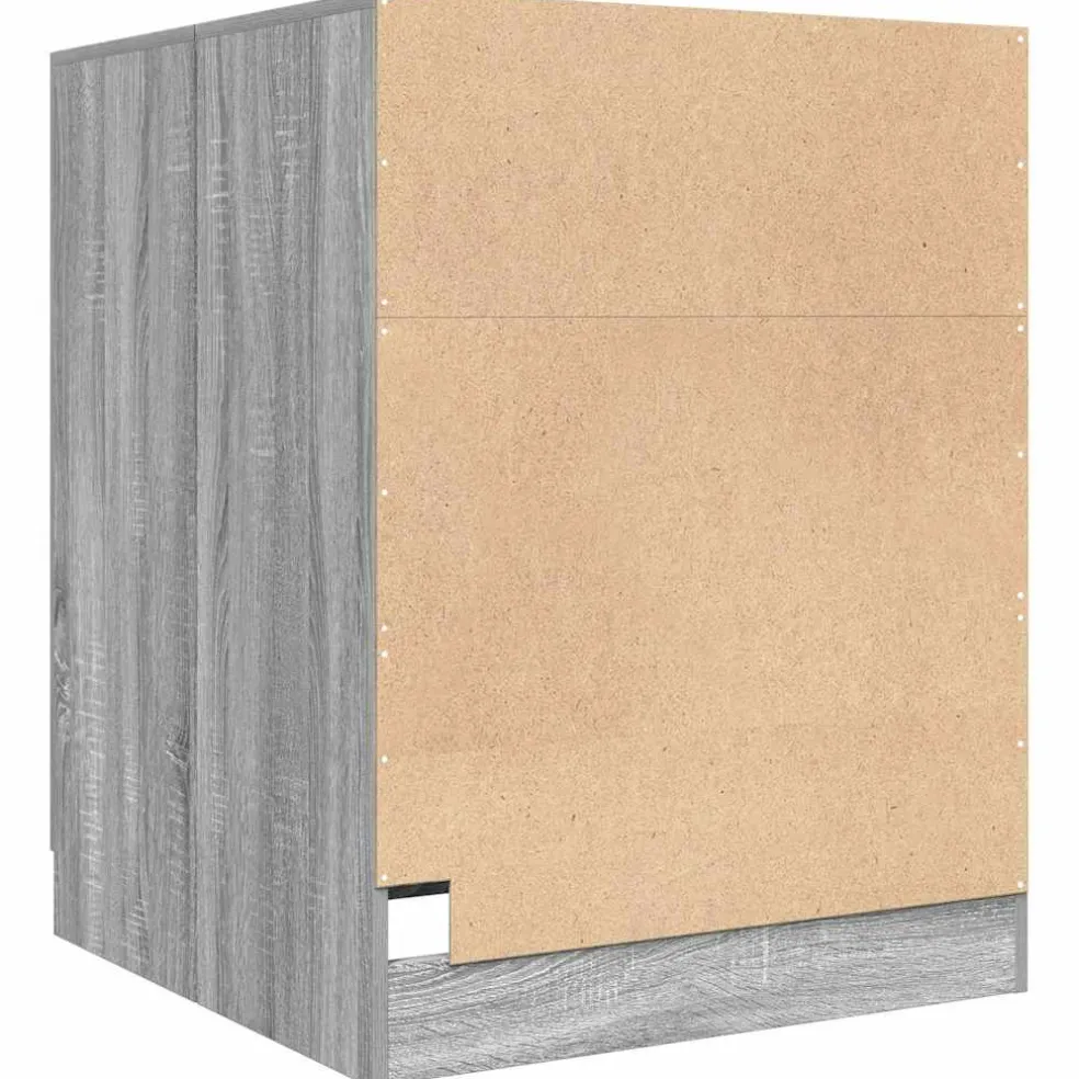 vidaXL Wasmachinekast 71x71,5x91,5 cm grijs sonoma eikenkleurig