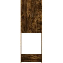 vidaXL Wasmachinekast 64x25,5x190 cm gerookt eikenkleurig