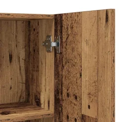 vidaXL Wasmachinekast 64x25,5x190 cm oud houtkleurig
