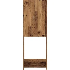 vidaXL Wasmachinekast 64x25,5x190 cm oud houtkleurig