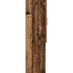 vidaXL Wasmachinekast 70,5x25,5x90 cm oud houtkleurig
