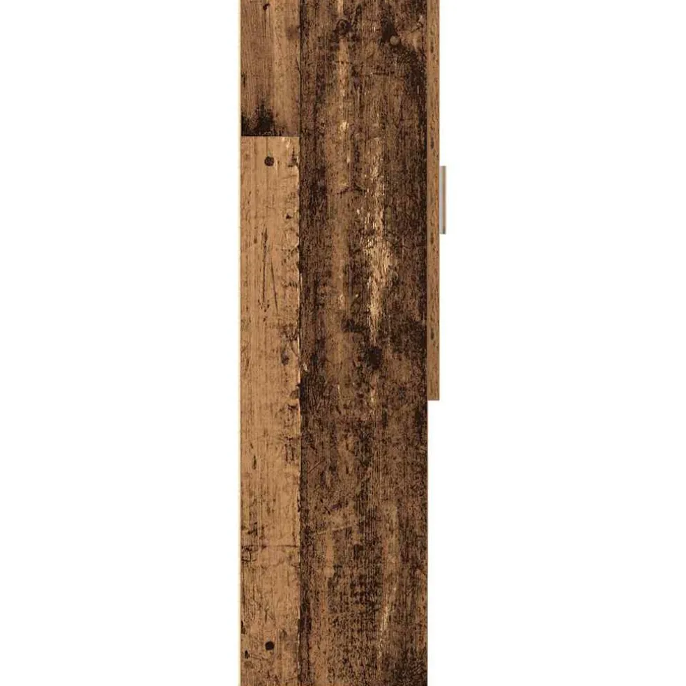 vidaXL Wasmachinekast 70,5x25,5x90 cm oud houtkleurig