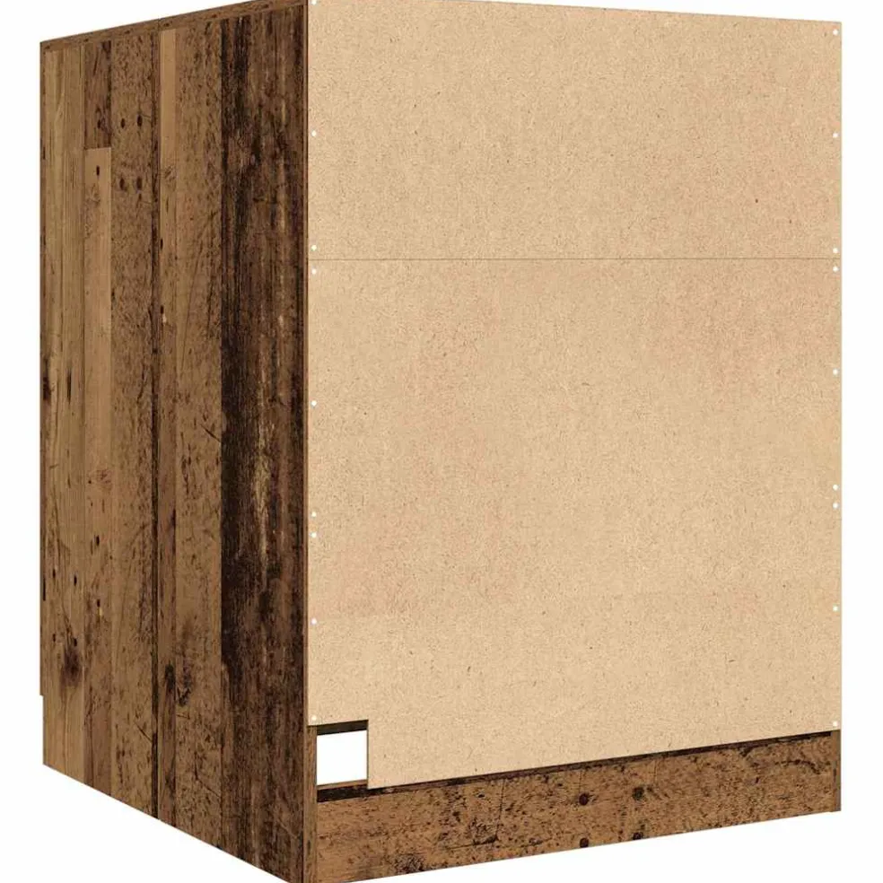 vidaXL Wasmachinekast 70,5x71,5x91,5 cm oud houtkleurig