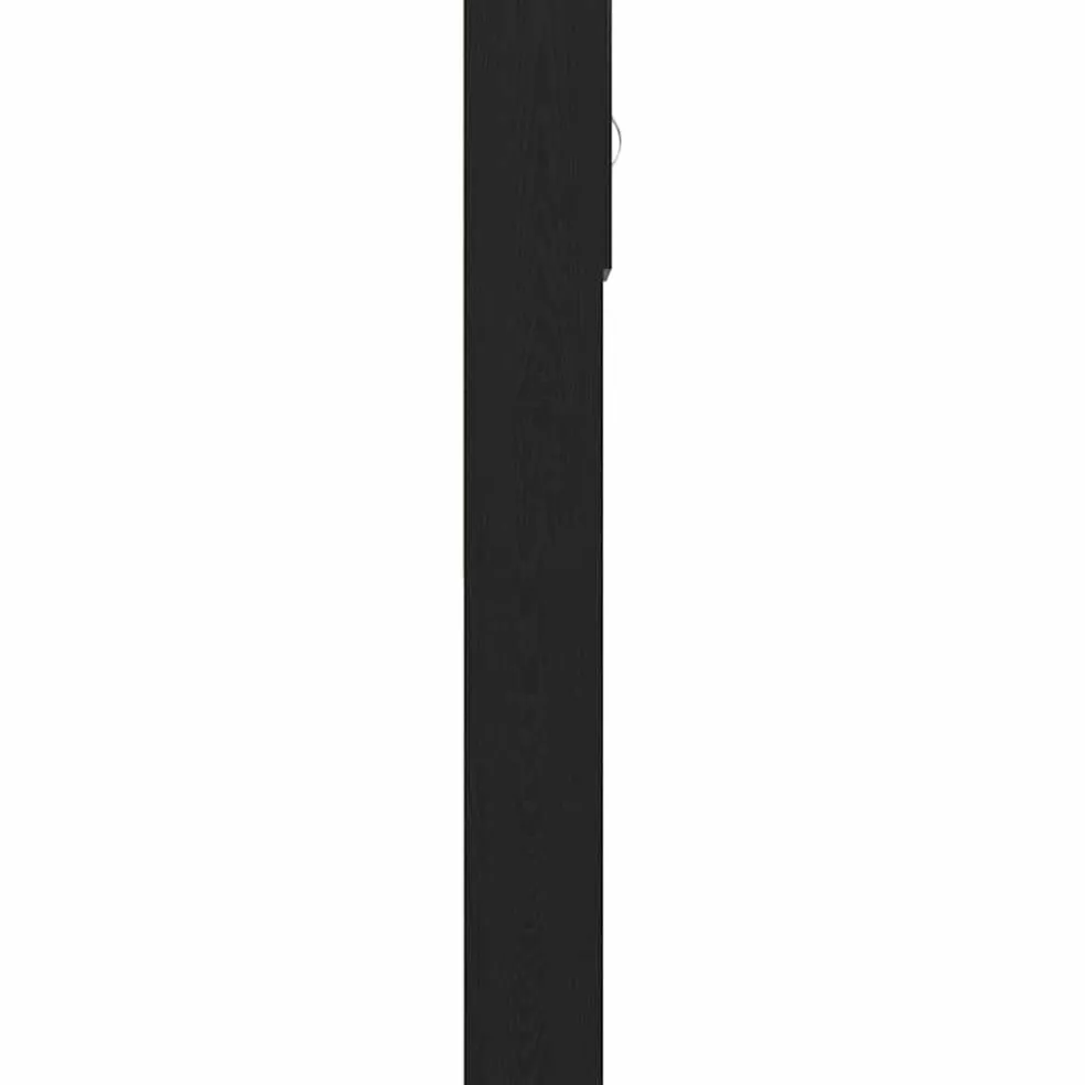 vidaXL Wasmachinekast 64x24x190 cm spaanplaat zwart eikenkleurig