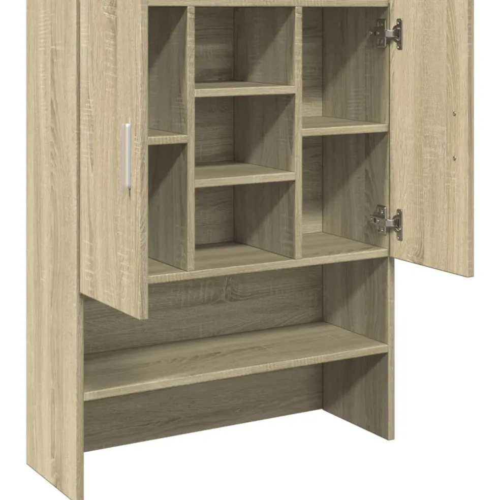 vidaXL Wasmachinekast 70,5x24x90 cm sonoma eikenkleurig