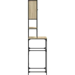 vidaXL Wasmachinekast 68x48,5x194 cm sonoma eikenkleurig