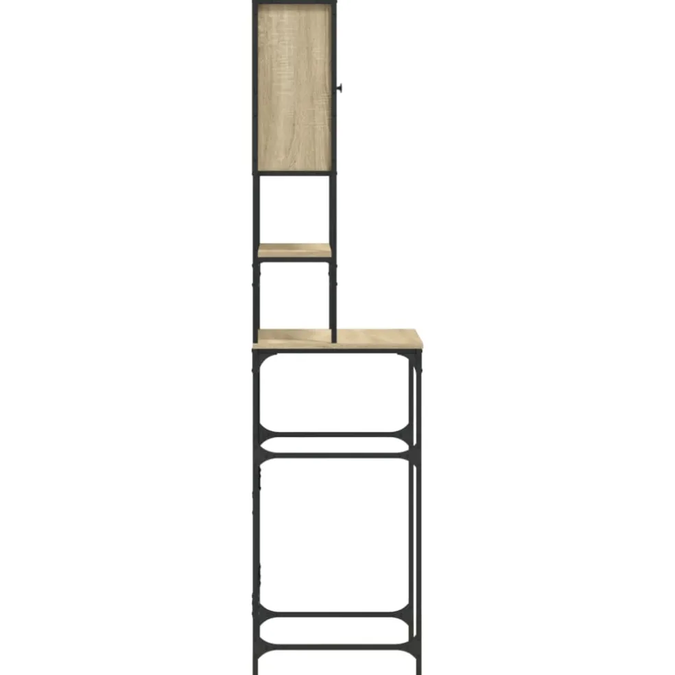 vidaXL Wasmachinekast 68x48,5x194 cm sonoma eikenkleurig