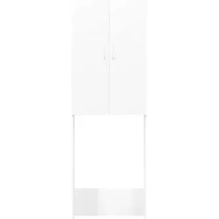 vidaXL Wasmachinekast 64x25,5x190 cm wit