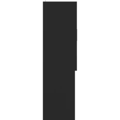 vidaXL Wasmachinekast 70,5x25,5x90 cm zwart