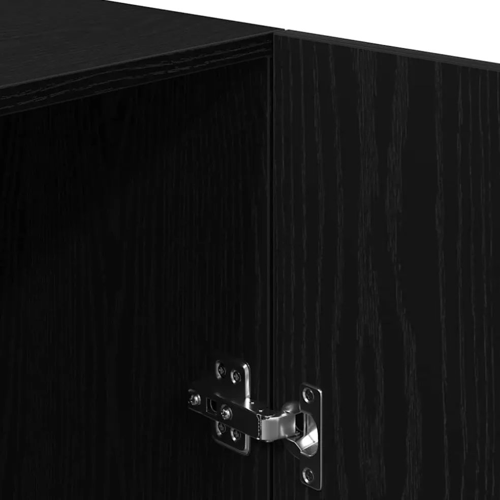 vidaXL Wasmachinekast Zwart Eiken 70,5 x 71,5 x 91,5 cm Bewerkt hout