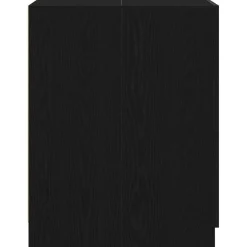 vidaXL Wasmachinekast Zwart Eiken 70,5 x 71,5 x 91,5 cm Bewerkt hout